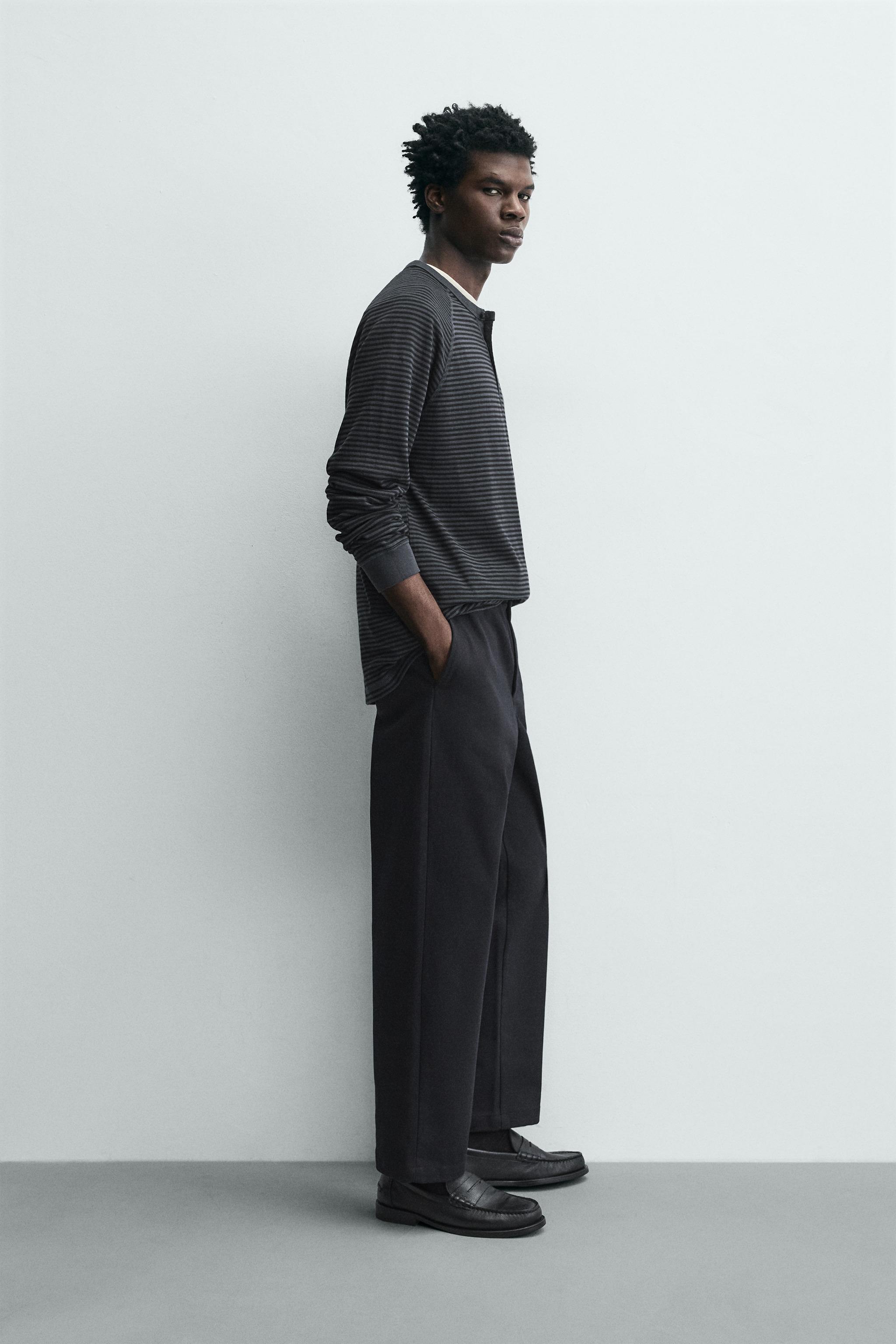PANTALON STRAIGHT FIT STRUCTURÉ